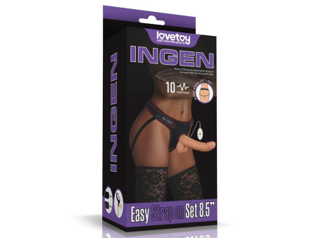 Arnes con Dildo con Vibracion y Control Remoto 85