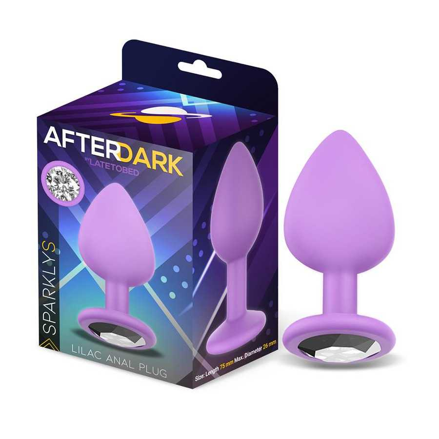 Sparkly Plug Anal Silicona Talla S Lilac