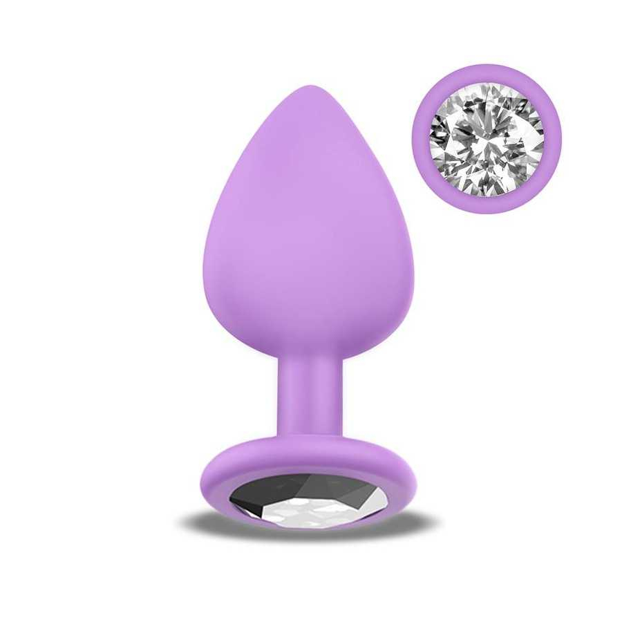 Sparkly Plug Anal Silicona Talla S Lilac