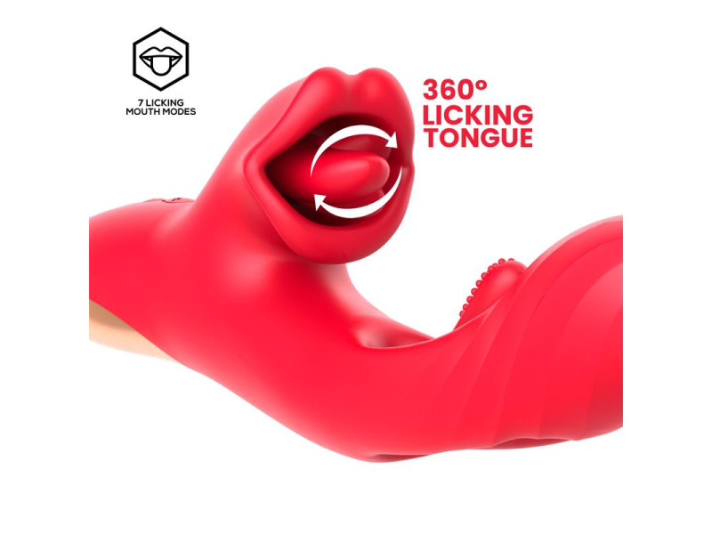 Grant Vibrador con Flipping y Lengua Licking 360º