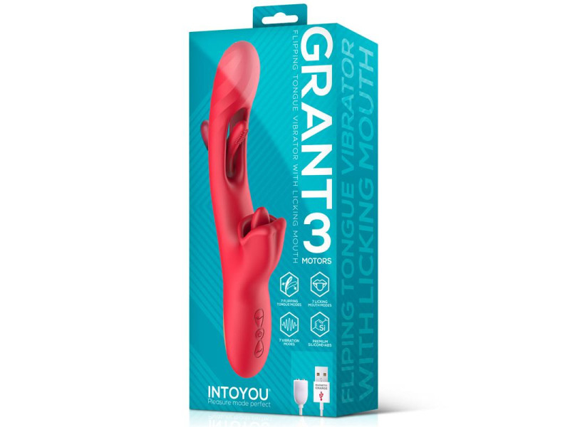 Grant Vibrador con Flipping y Lengua Licking 360º