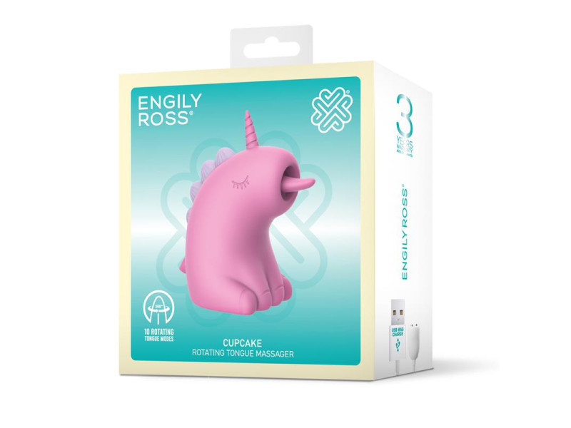 Cupcake Estimulador con Lengua Rotadora 360º
