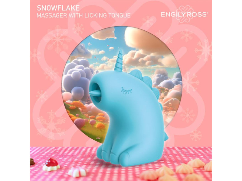 Snowflake Estimulador con Lengua Licking Lameteo