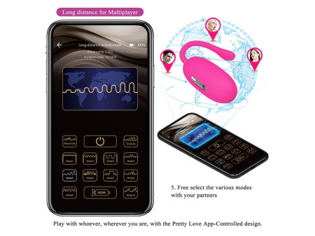 Doreen Huevo Vibrador con Electro Shock y App