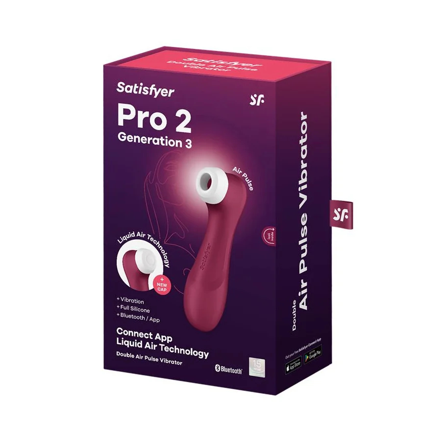 Pro 2 Gen 3 Liquid Air Technology Succion y Vibracion App Connect Wine Red Rojo Vino