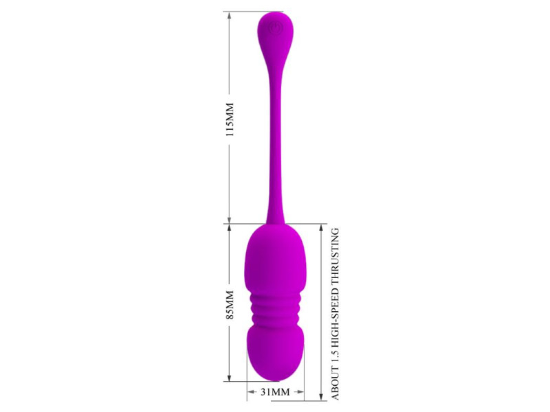 Callie Huevo Vibrador con Movimiento Thursting