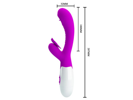 Moth Vibrador con Lengua Tickling