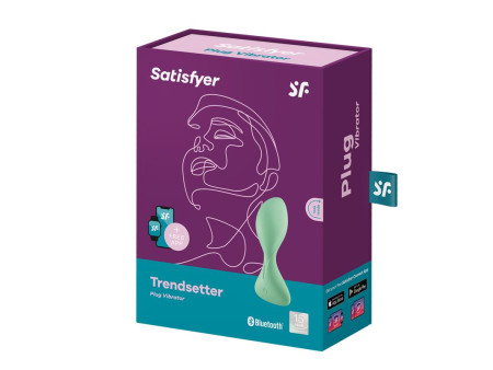 Trendsetter Plug Anal con Vibracion y APP Verde Claro