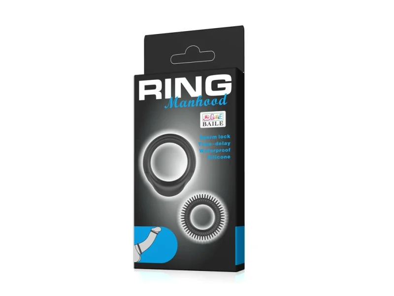 Manhood Set de 2 Anillo para el Pene