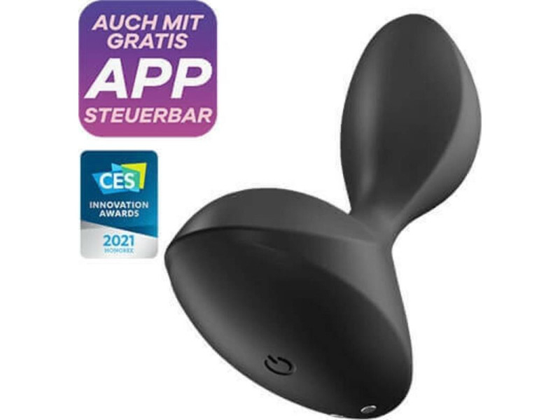 Sweet Seal Plug Anal con Vibracion y APP Negro Sweet Seal Plug Anal con Vibracion y APP Negro