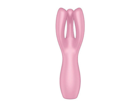 Threesome 3 Lay on Vibrador 3 Motores Rosa