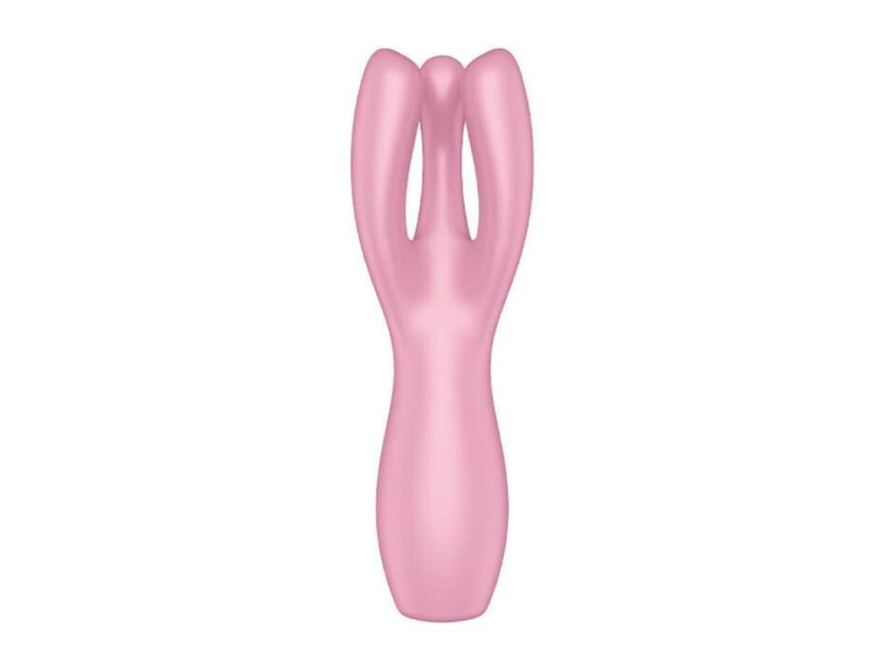 Threesome 3 Lay on Vibrador 3 Motores Rosa