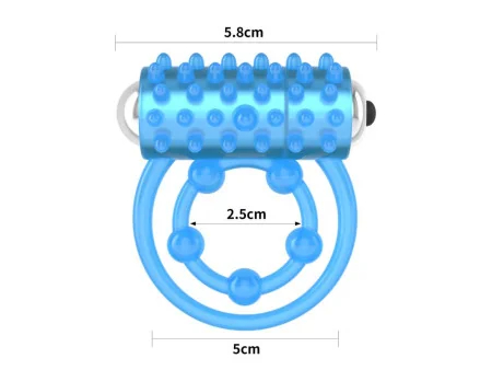Lumino Play Anillo Vibrador Luz Azul Lumino Play Anillo Vibrador Luz Azul