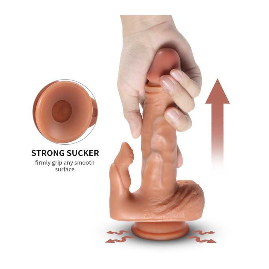 Julian Dildo con 20 Modos de Vibracion y Estimlador de Clitoris