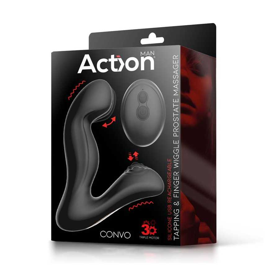 Convo Prostate Stimulator with Tapping and Finger Wiggle Function