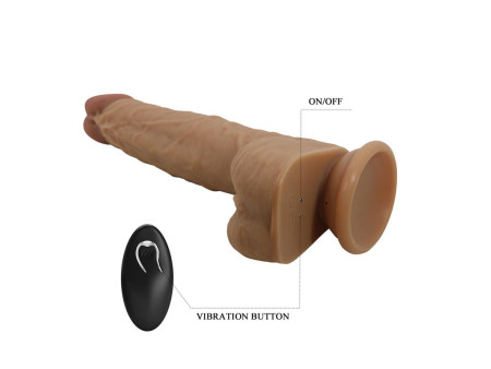 Jonathan Dildo con Vibracion y Empuje Control Remoro