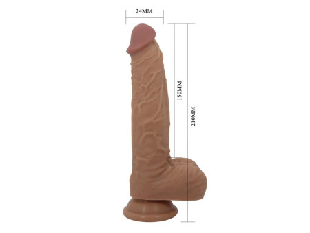 Jonathan Dildo con Vibracion y Empuje Control Remoro
