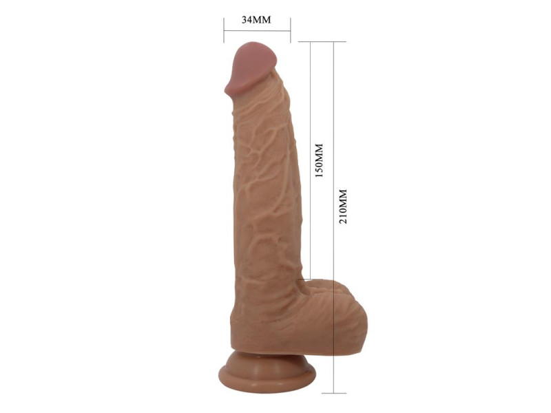 Jonathan Dildo con Vibracion y Empuje Control Remoro