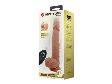 Jonathan Dildo con Vibracion y Empuje Control Remoro