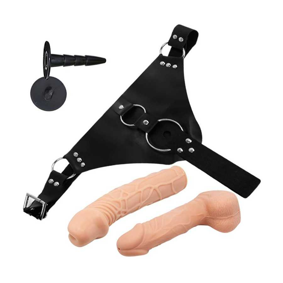 Sparo Arnes con 2 Dildos Realistas Desmontables