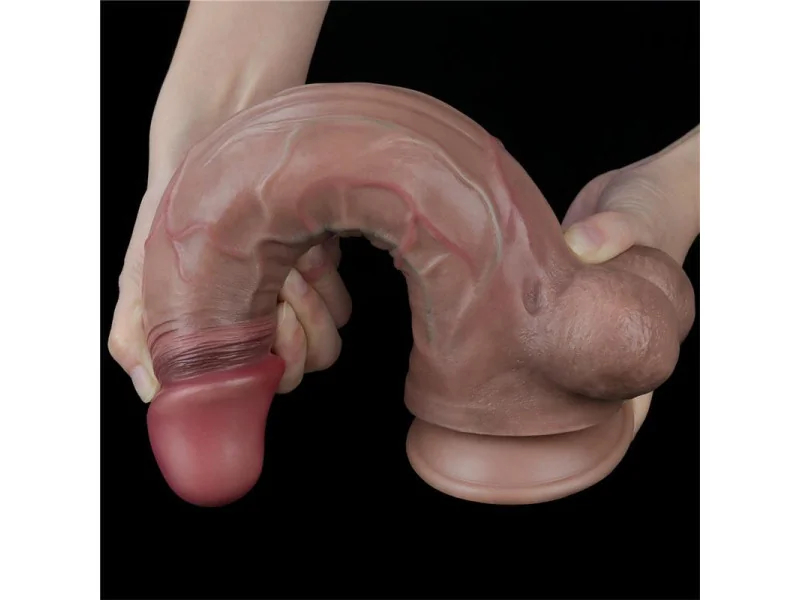 Dildo Realista Doble Capa Silicona Platinum 115