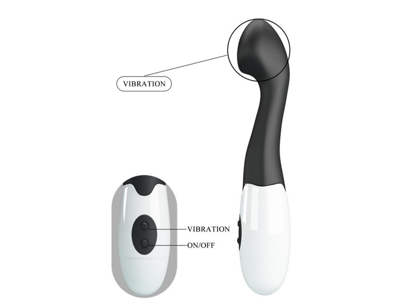 Vibrador Charles 30 funciones Negro