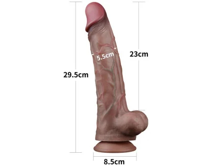 Dildo Realista Doble Capa Silicona Platinum 115