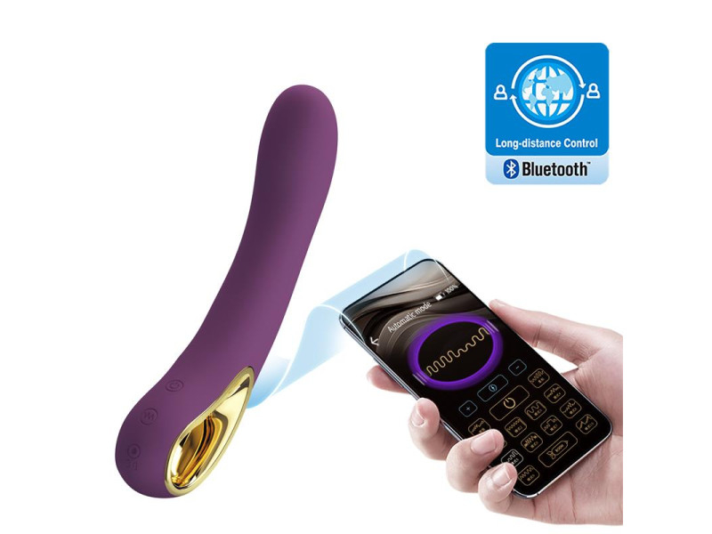 Ethan Vibrador con APP Purpura