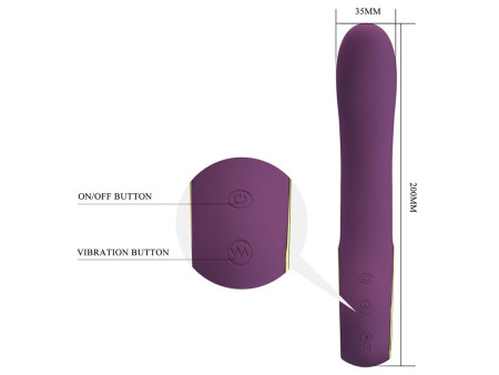 Ethan Vibrador con APP Purpura