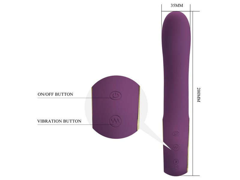 Ethan Vibrador con APP Purpura