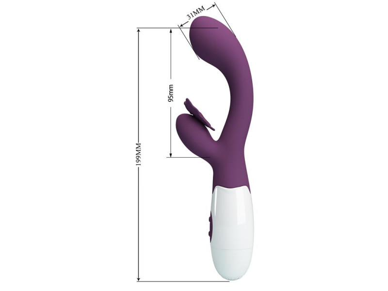 Vibrador Butterfly Kiss 30 funciones Purpura