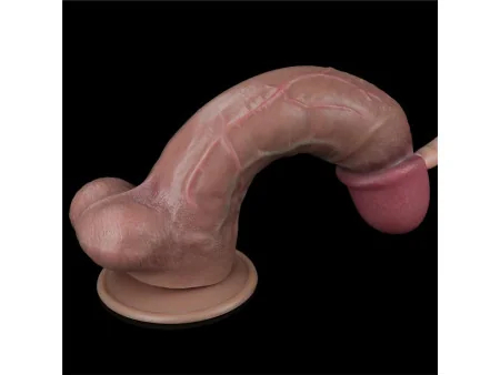 Dildo Doble Capa Silicona Platinum 105