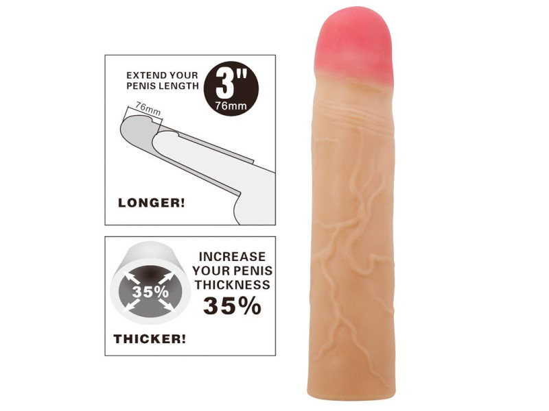 Funda para el Pene Extended Penis 3 Kylian Funda para el Pene Extended Penis 3 Kylian