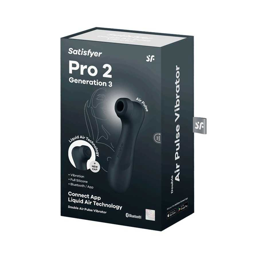 Pro 2 Gen 3 Liquid Air Technology Succion y Vibracion App Connect Negro