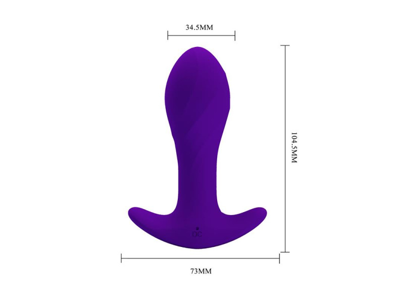 Estimulador Anal con Vibracion Purpura