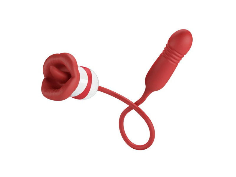 Estimulador de Boca Lameteo y Bala Vibradora con Thrusting Ashlyn