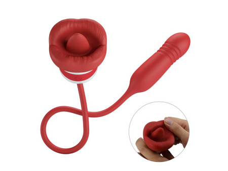 Estimulador de Boca Lameteo y Bala Vibradora con Thrusting Ashlyn