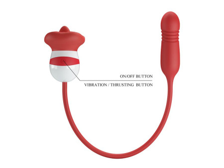 Estimulador de Boca Lameteo y Bala Vibradora con Thrusting Ashlyn