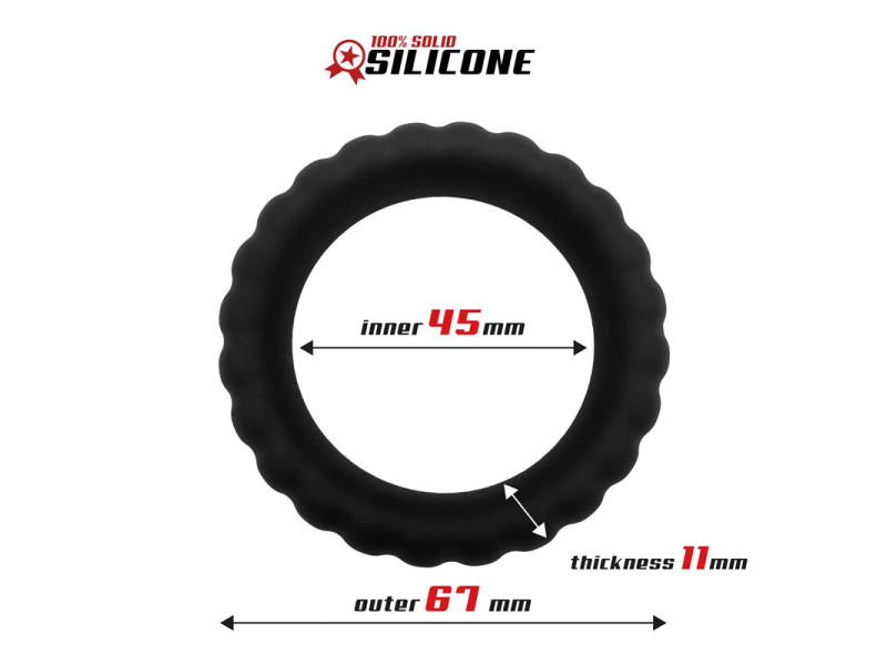 Anillo para el Pene Silicona Solida 45 cm