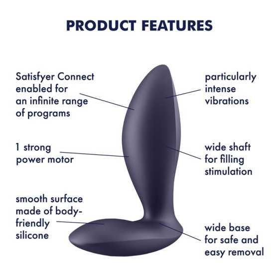 Plug Anal con Vibracion APP Satisfyer Connect Power Plug