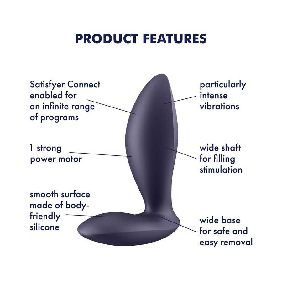 Plug Anal con Vibracion APP Satisfyer Connect Power Plug