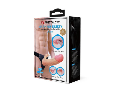 Arnes con Dildo Hueco 19 cm Mavis