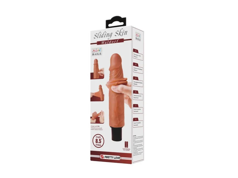 Waldorf Dildo con Piel Retractil 85