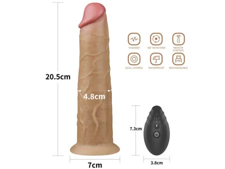 Vibrador con Rotacion Doble Capa 8