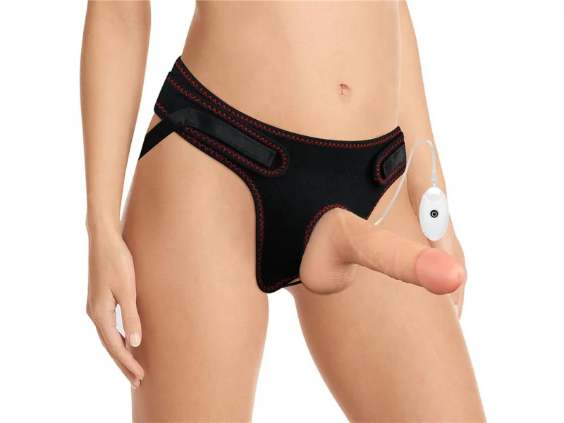 Arnes con Dildo con Vibracion y Control Remoto 70