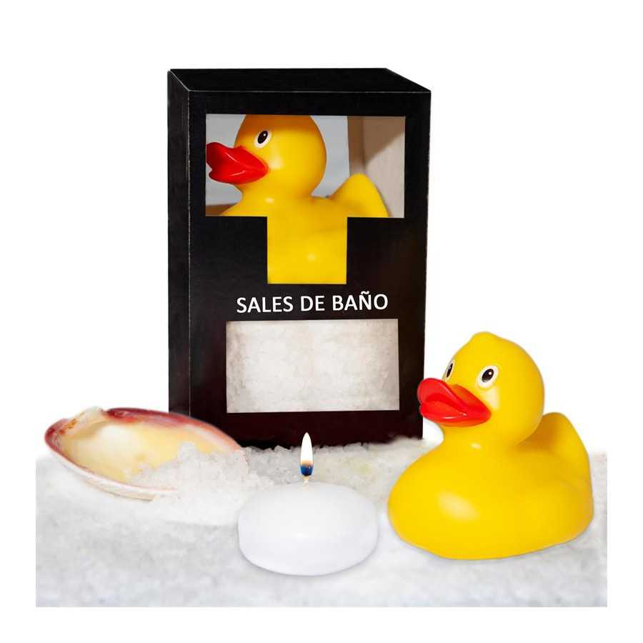 Set Sales Bano Aroma Coco Pato Vela y Concha 150 gr