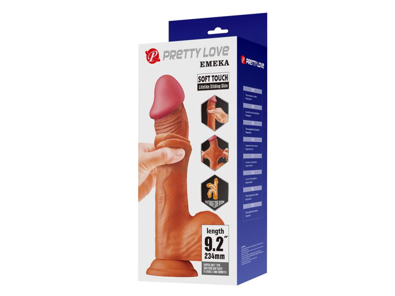 Dildo Realista con con Piel Retractil 92