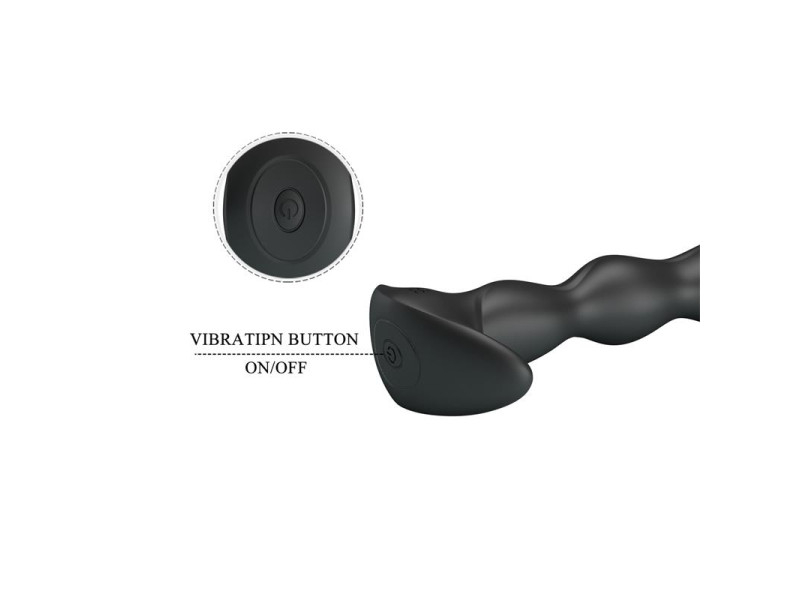 Yale Plug Anal con Vibracion Negro
