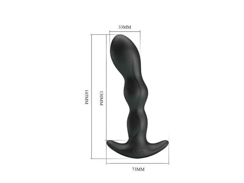 Yale Plug Anal con Vibracion Negro