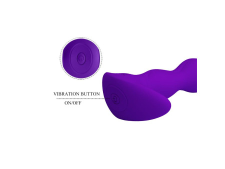 Yale Plug Anal con Vibracion Purpura Yale Plug Anal con Vibracion Purpura